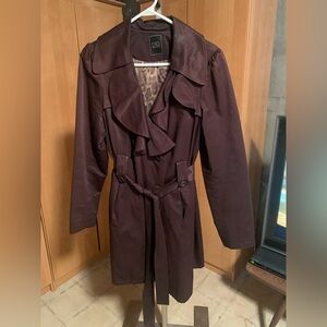 Elegant Women's Brown Trench Coat